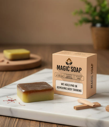 Handmade Magic Soaps For Skin Glow and Tan remover (pack of 2)
